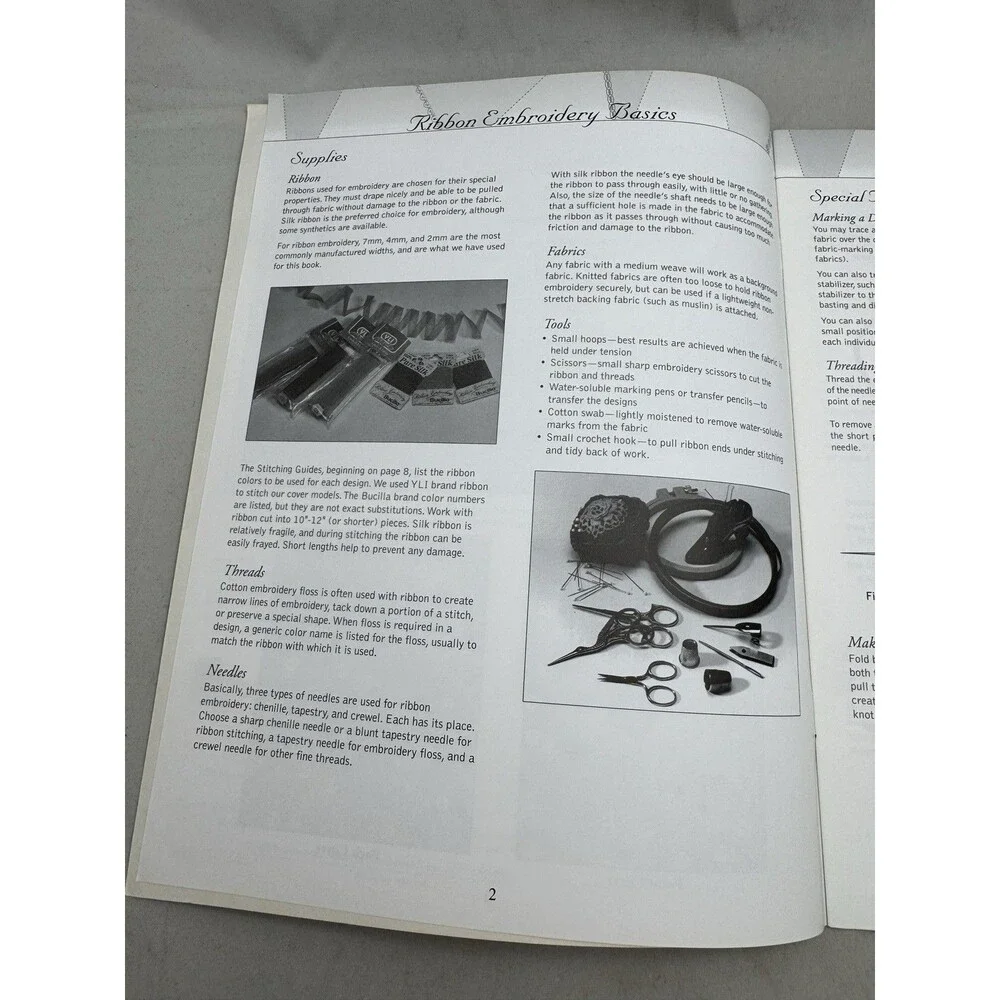 Ribbon Embroidery Crazy Quilts American School of Needlework Book Patterns 4201